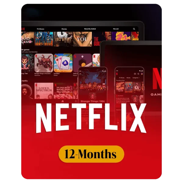 12 Months Netflix Premium Subscription