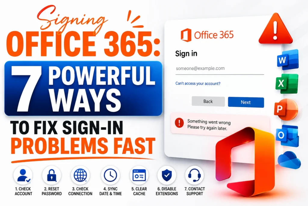 Signing Office 365