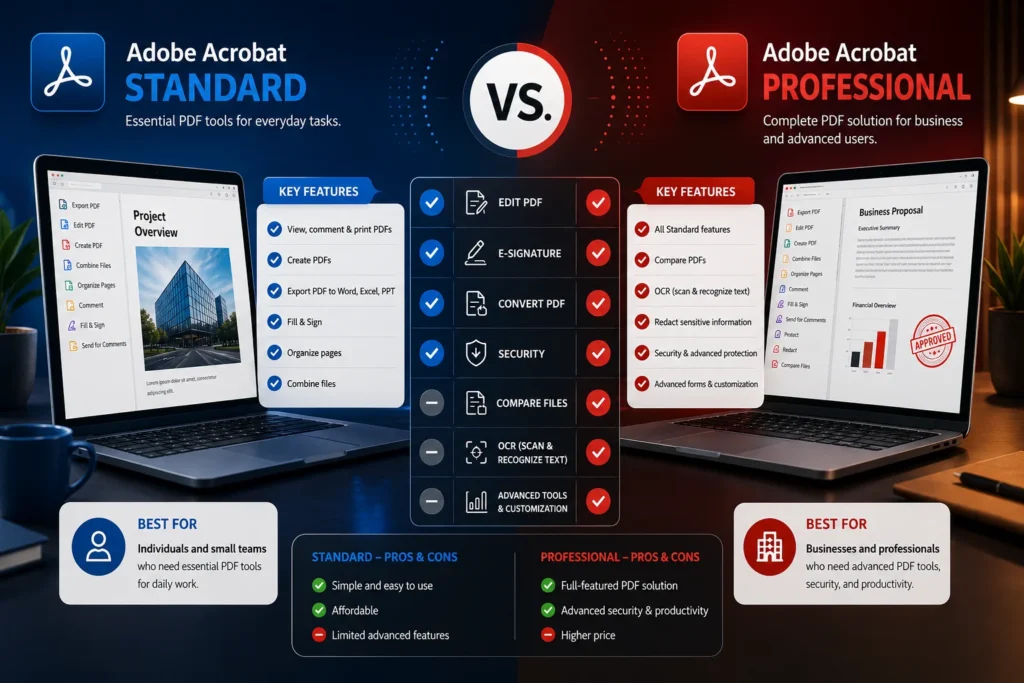 adobe acrobat vs acrobat pro